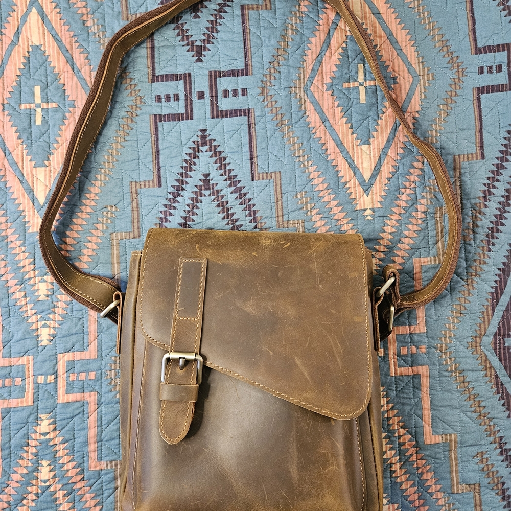Vintage‎ Leather Men's Messenger Bag